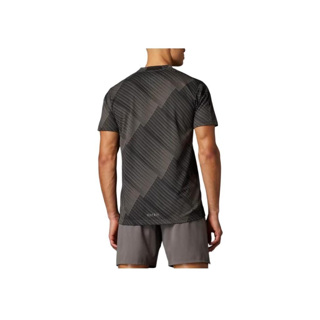 Adidas Heat.Rdy Logo Print Pullover Professional Training Breathable Workout Short Sleeve T-Shirt Men Tops Grey IL7136