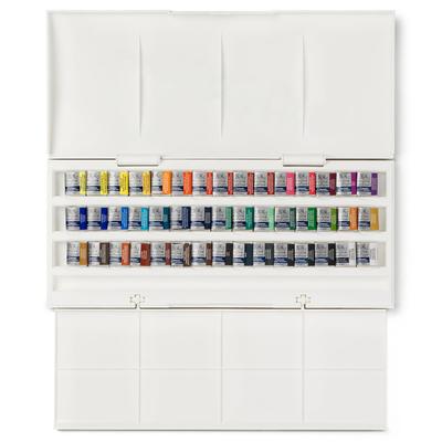 Winsor Newton Cotman Akvarelové studio 40 18909471 & Sada, Barvy v polovičních pánvičkách,