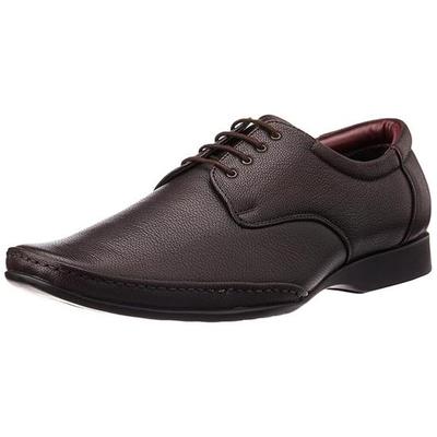 Liberty Healers FL-510 Men’s Formal Derby Shoes - Black, Brown - Synthetic Leather Lace-Up with Cushioned Footbed - Stylish Wedding