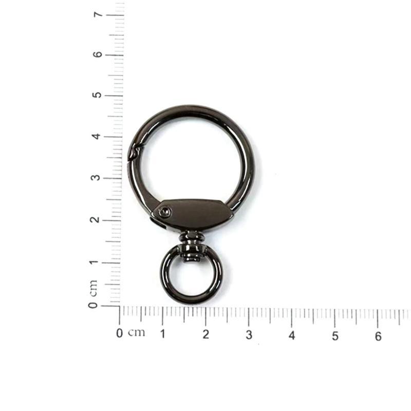 Swivel Clasps Keychain, Key Ring Holder With Spring Open Ring For Home Car Keys Backpack Organization Men'S Keychain