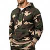 Men S Camouflage Fleece Hooded Sweatshirt With Side Pockets
