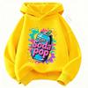 2026 4 To 14 Yrs Woman's Hoodies Spring Fashion Hoodie Print MyLittle Soda Pop Casual Long-Sleeve Thin Pullover