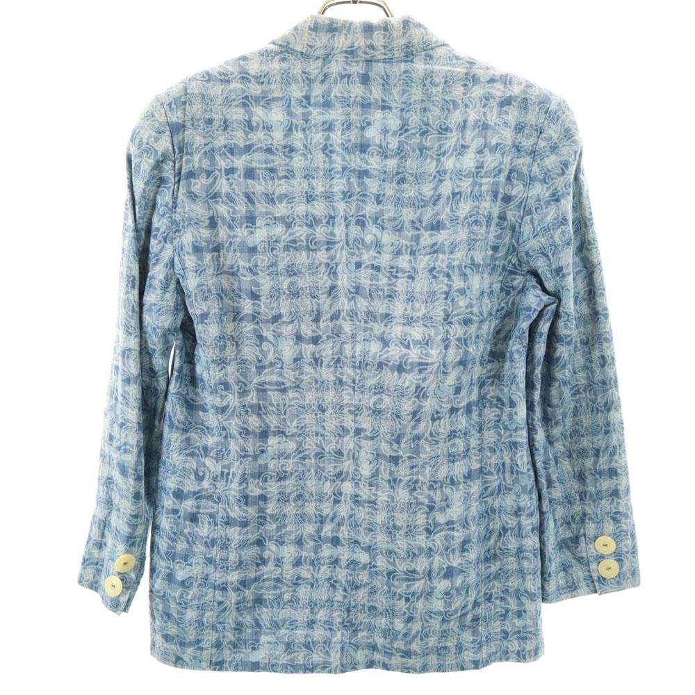 Herno 90s Linen Blend Old tailored jacket 42 blue Women Used