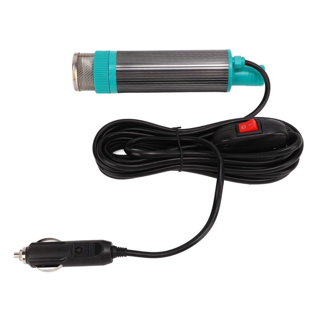 12V Portable Electric Oil Water Extractor Pump with 5m Cable Transfer Fluid Diesel Kerosene for RV Trailer
