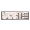 3Pcs Pvc Dust Filter Universal Diy Shield Back Plate For Computer Chassis I/O