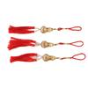 Gold Foil Bottom Double Spike Gourd Pendant Mini Gourd Perfume Bottle  Car Accessories