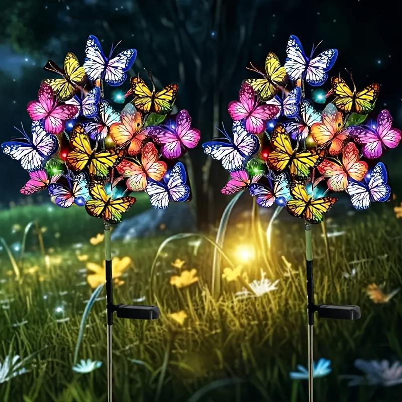 Solar Garden Colorful Butterfly LED Light, Solar Light Outdoor Waterproof, Outdoor Christmas Light, Courtyard Lawn Path Garden Decoration