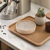 Round Woven Jute Coaster Set 4 Pieces 18cm Diameter with Matching Round Tray Natural Fiber Drink Coasters for Home Table Protection
