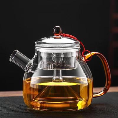 Heat-Resistant Glass Steaming Teapot