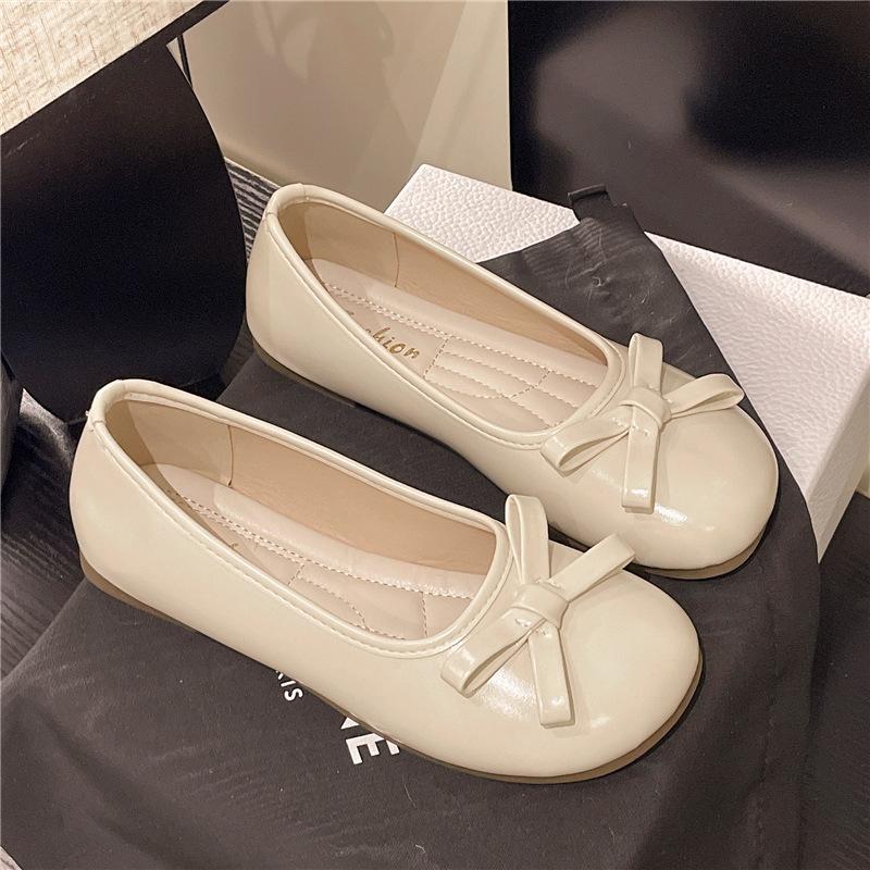 Super Fairy Sweet and Cool Design Mary Jane Shoes 2025 New Internet Celebrity Bow Wear Round Head Single Shoes