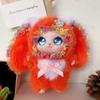 Ornaments Rabbit Plush Keychain Bag Hanging Car Key Ring Plush Doll Pendant  Women Girls Gift