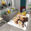 Colorful Rose Carpet Romantic Flower Mat Area Rugs Home Decor for Bathroom Entrance Non-Slip Floor Mat Living Room Bedroom Rugs