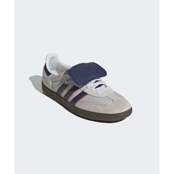 adidas Samba LT Branco Cristal Azul Escuro Tênis Unissex Goma-5 IE9169