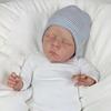 BZDOLL 50cm 20inch Soft Vinyl Sleeping Reborn Baby Doll with 3D-Paint Skin and Soft Cloth Body Toy for Girl Kids Gift Like Real Art Newborn Bebe