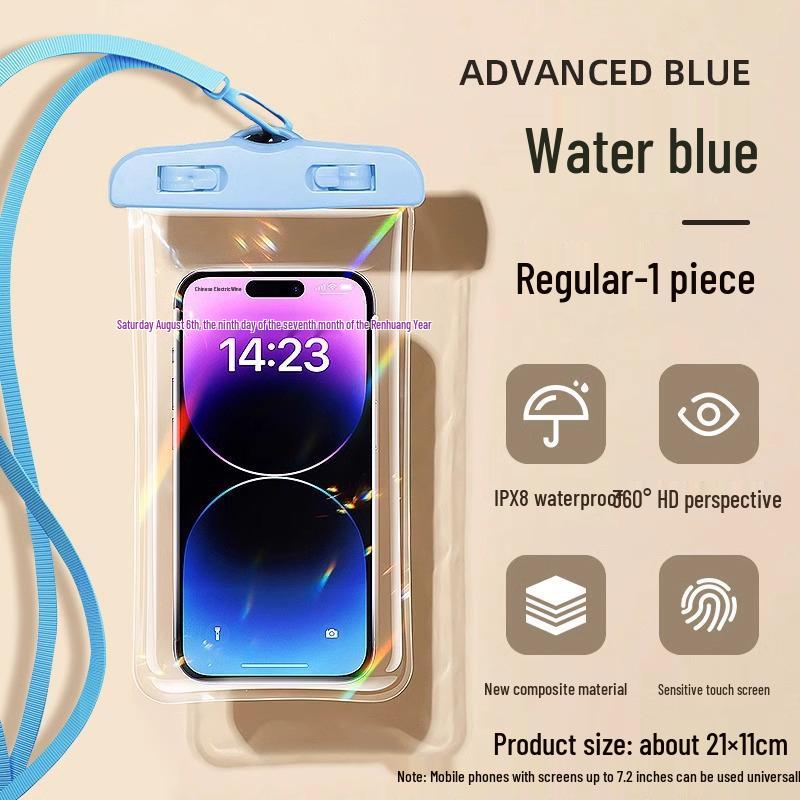 Waterproof Touchscreen Phone Case for Diving, Swimming, and Dust Protection