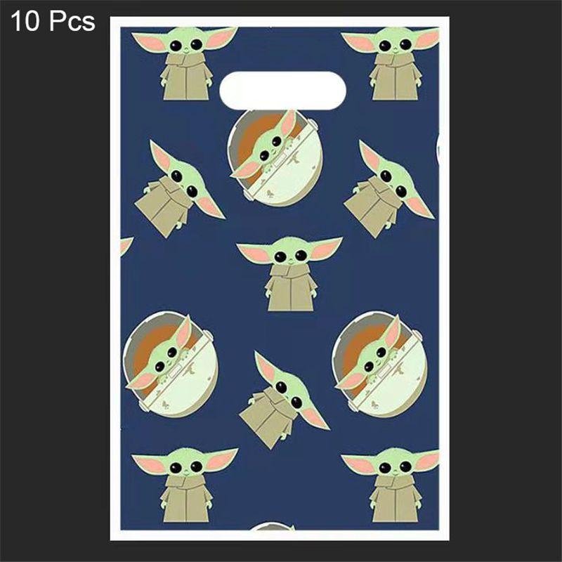 Decoración Suministro Fiesta Cumpleaños Tema Yoda Niños Con Platos Vasos Pancarta Globos**