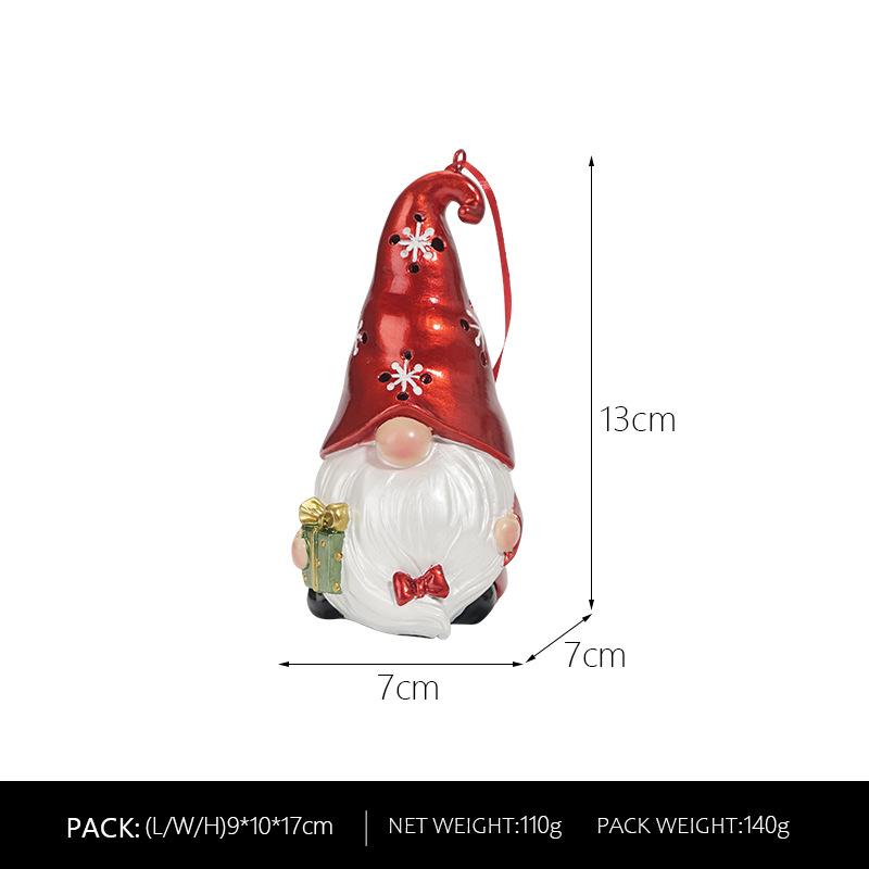 

Christmas Nice Decoration Dwarf Resin Craft Party Christmas Tree Pendant Dwarf Doll Pendant Toy Gift Idea Durable Durable