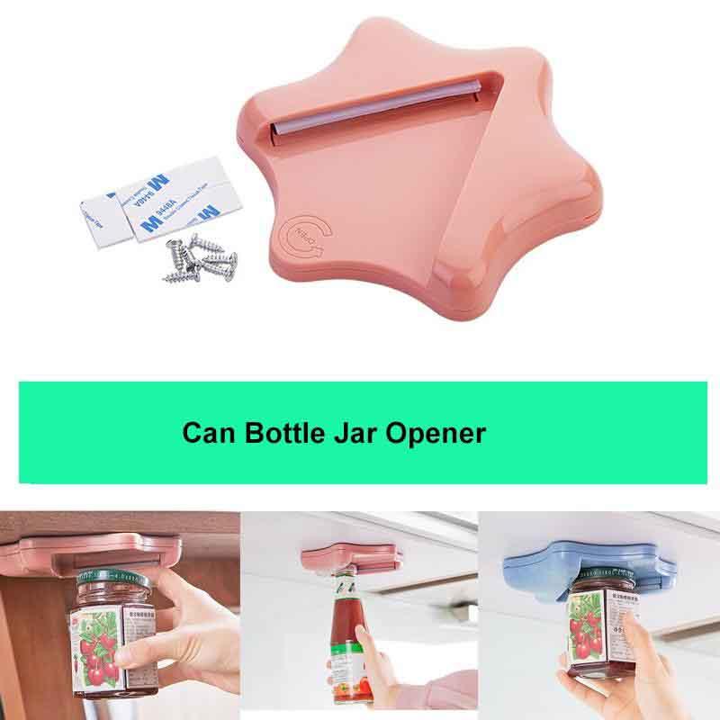 Wall Mounted Spiral Bottle Opener Antislip Kitchen Multifunction Openers Can
