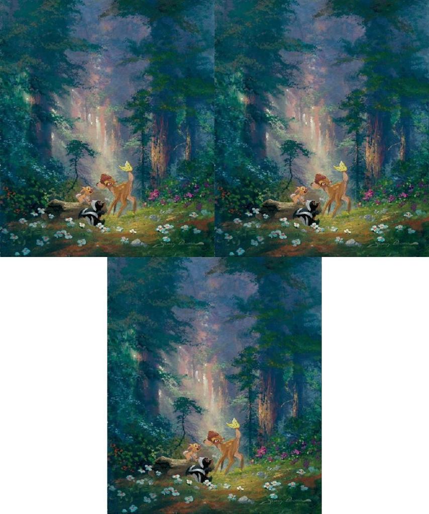 Charmante Wandkunst für Zuhause mit entzückenden Waldtieren wie Rehen, Kaninchen und Eichhörnchen