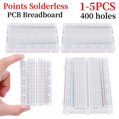 1-5PCS 400 Pontos de Conexão Placa de Ensaio PCB Sem Solda Mini Placa de Protótipo de Teste Universal Placa de Ensaio DIY Placa de Circuito de Teste de Barramento Para arduino