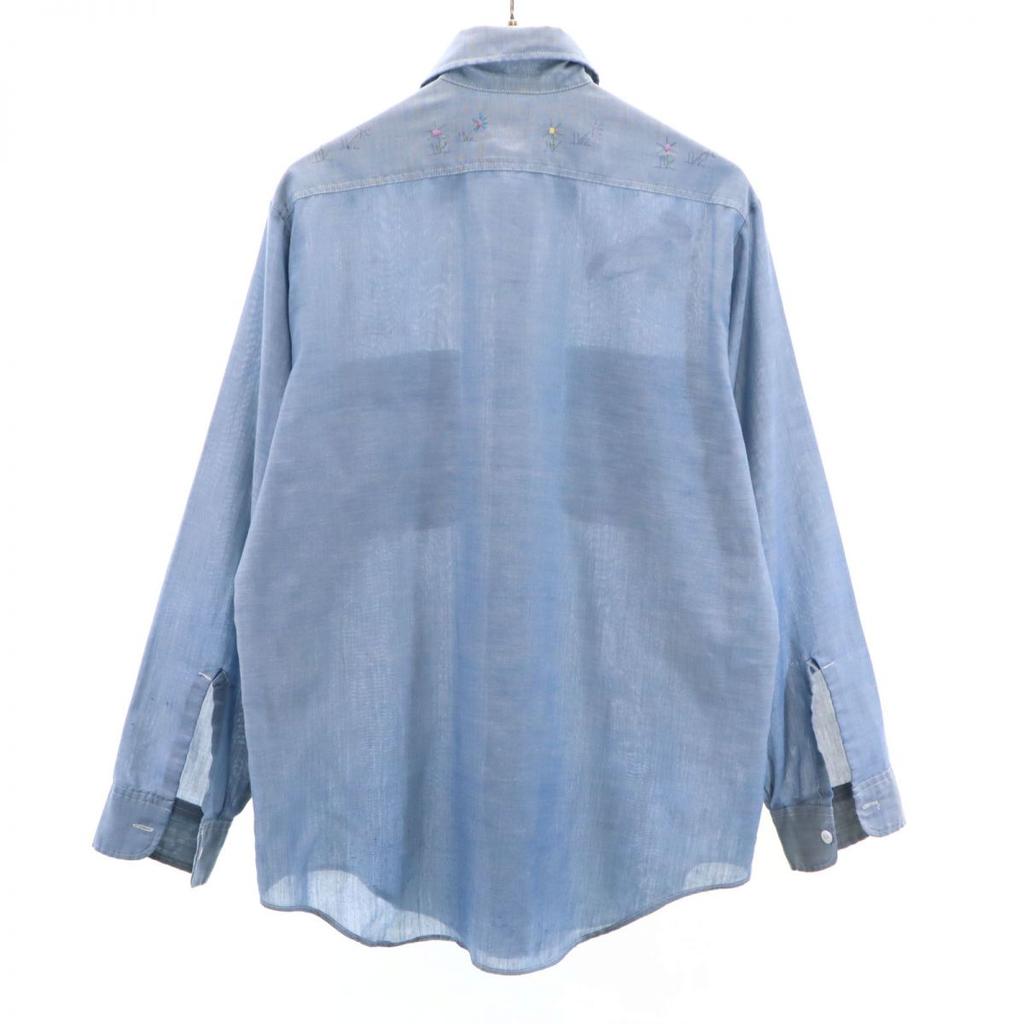 BIG MAC 70s vintage Long sleeve Chambray shirt M Blue PENN-PREST Men's Used