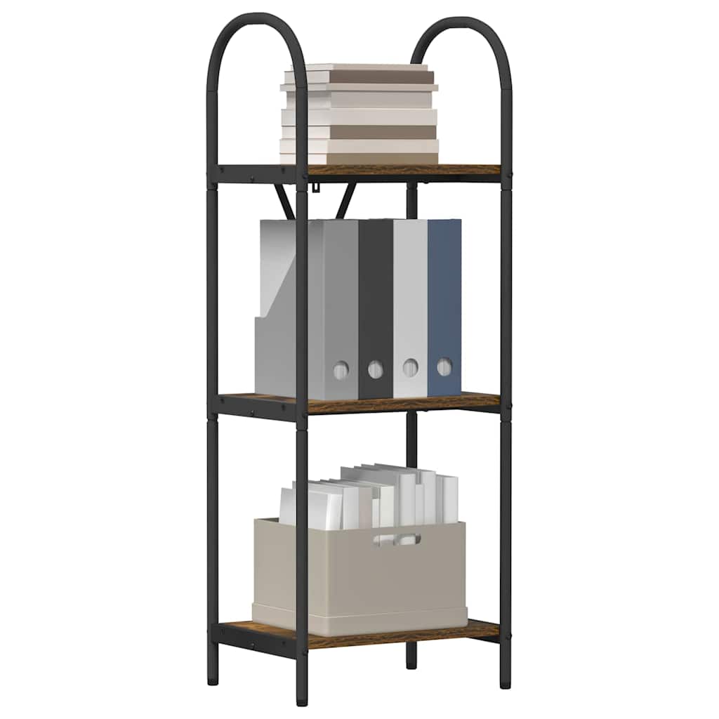 Bookshelf Smoked Oak 40 X 30 X 109 Cm Engineered Wood