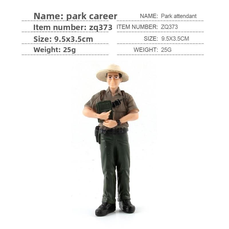 Simulated Diver Veterinarian Farmer Worker Postal Worker Toy Model Ornament For Collectors And Play