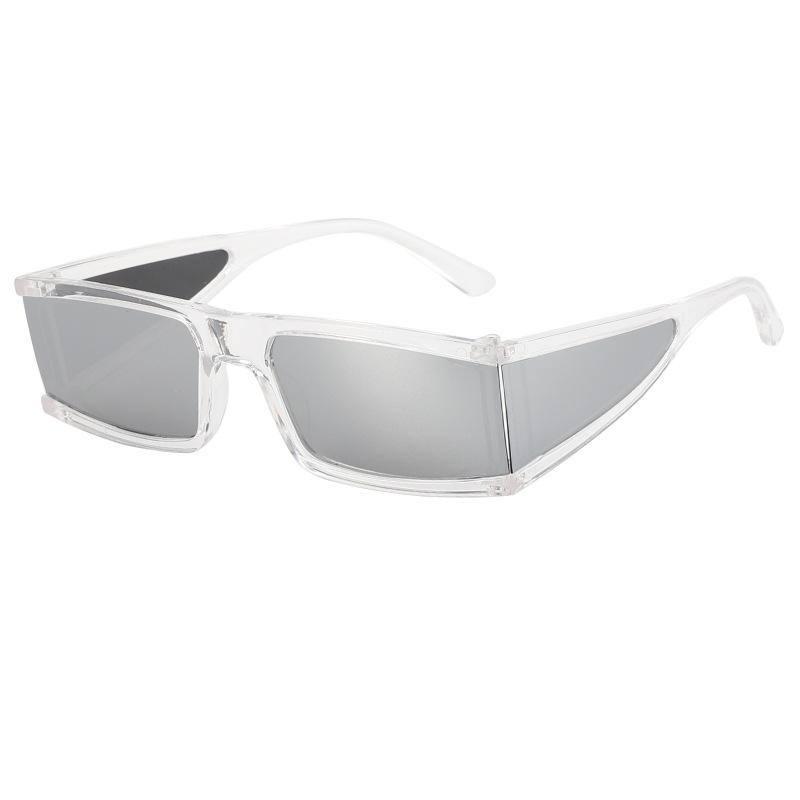 Vintage Multi Brille Gläser Sonnenbrille Damen Herren Hip Hop Rechteck Sonnenbrille Weiblich Herren Beliebt Bunt Quadratische Brillen