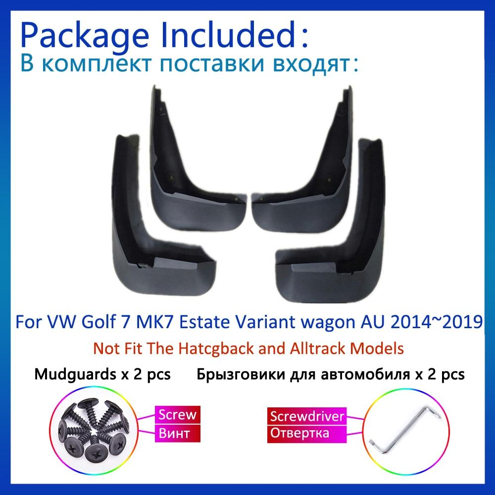 For VW Golf 7 MK7 Estate Variant Wagon AU 2014~ Car Mudflap 4x Mudguards Fender Styling Accessories Guard Splash Protection