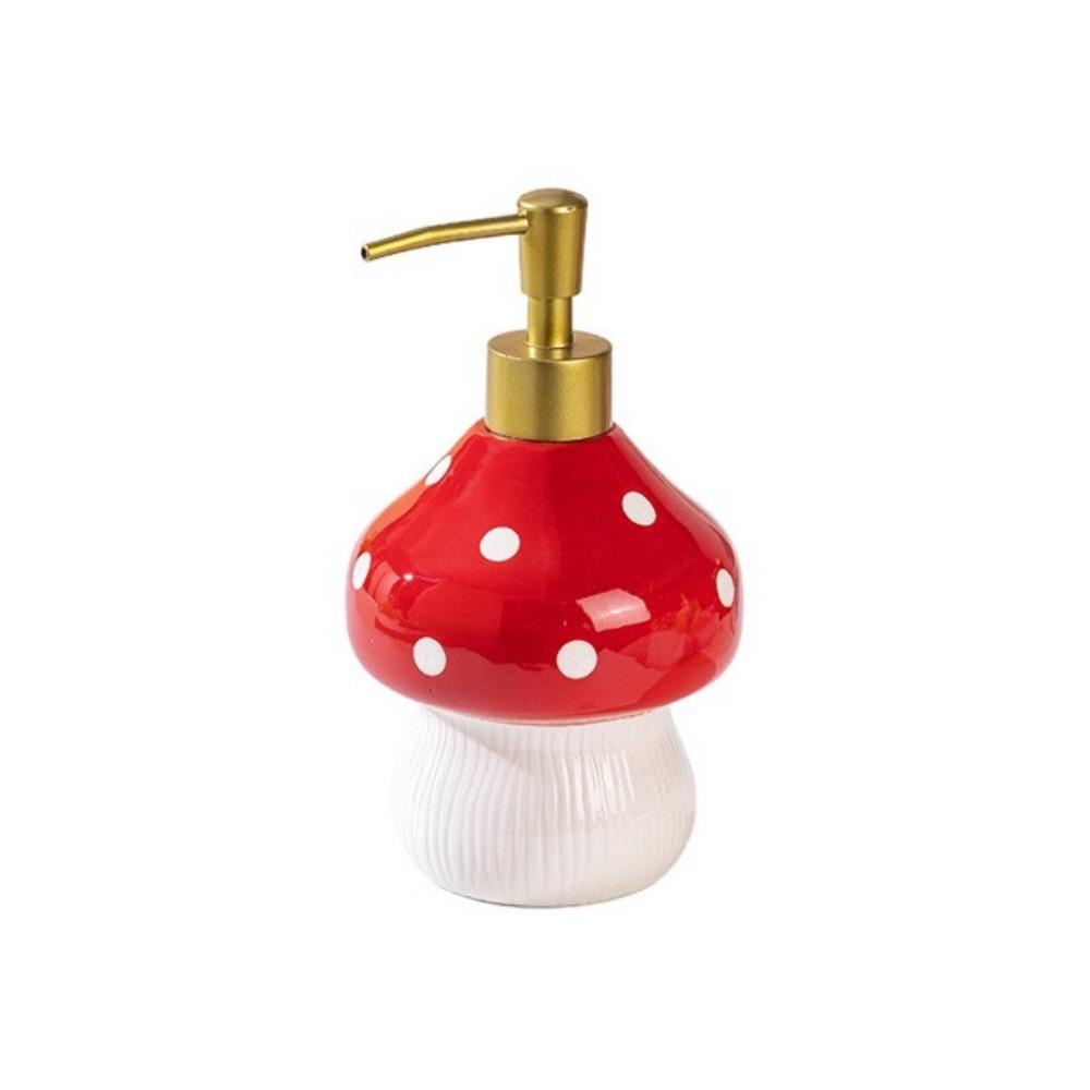 Large Capacity Ceramic Soap Dispenser Decorative Refillable Bathroom Lotion Dispensers Cute Standalone