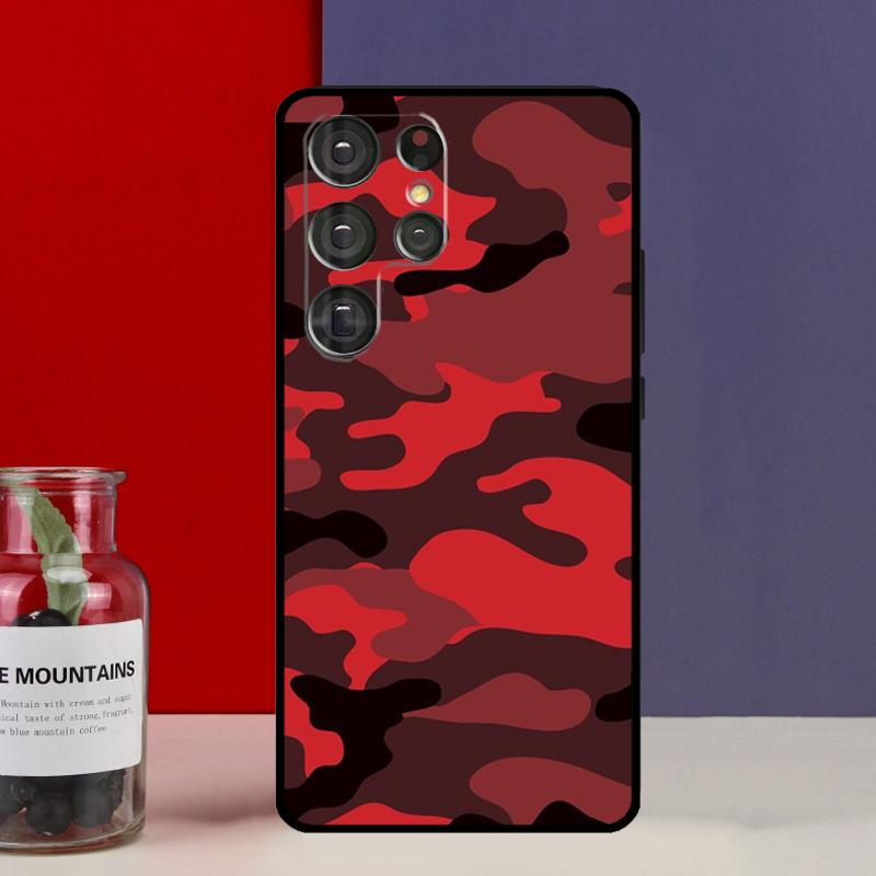 Camouflage Pattern Funda Case For Samsung Galaxy S25 Ultra S9 S10 S20 FE S21 S22 S23 Plus S24 Ultra Phone Cover