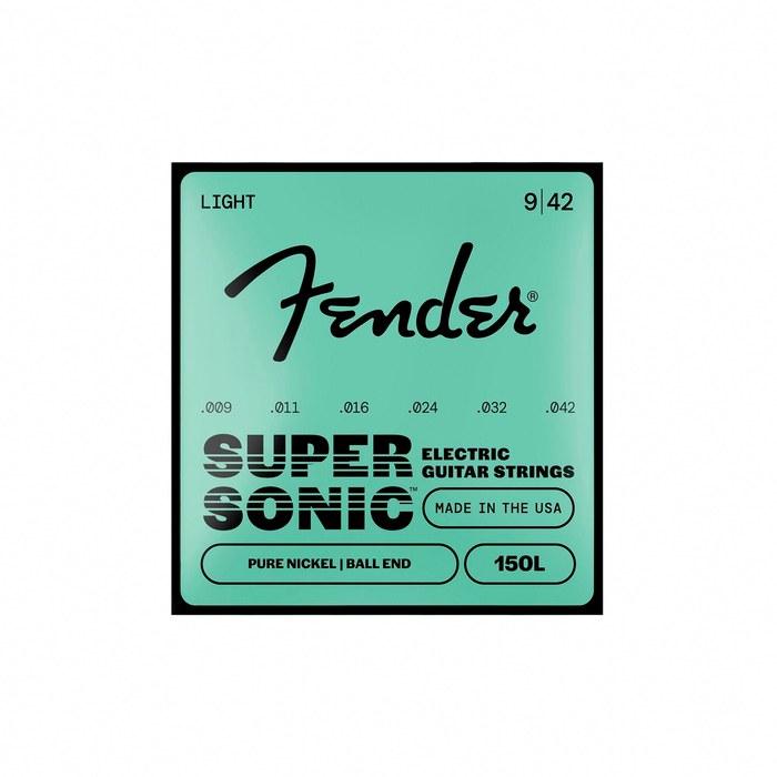 Fender SuperSonicTM 150L Guitar Strings, Pure Nickel, 009-.042