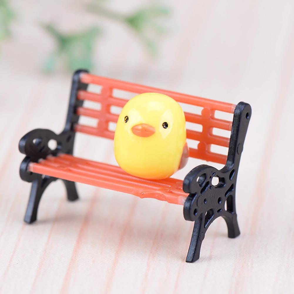 Banc de parc, Mini modèle créatif, ornement décoratif de jardin de paysage Miniature