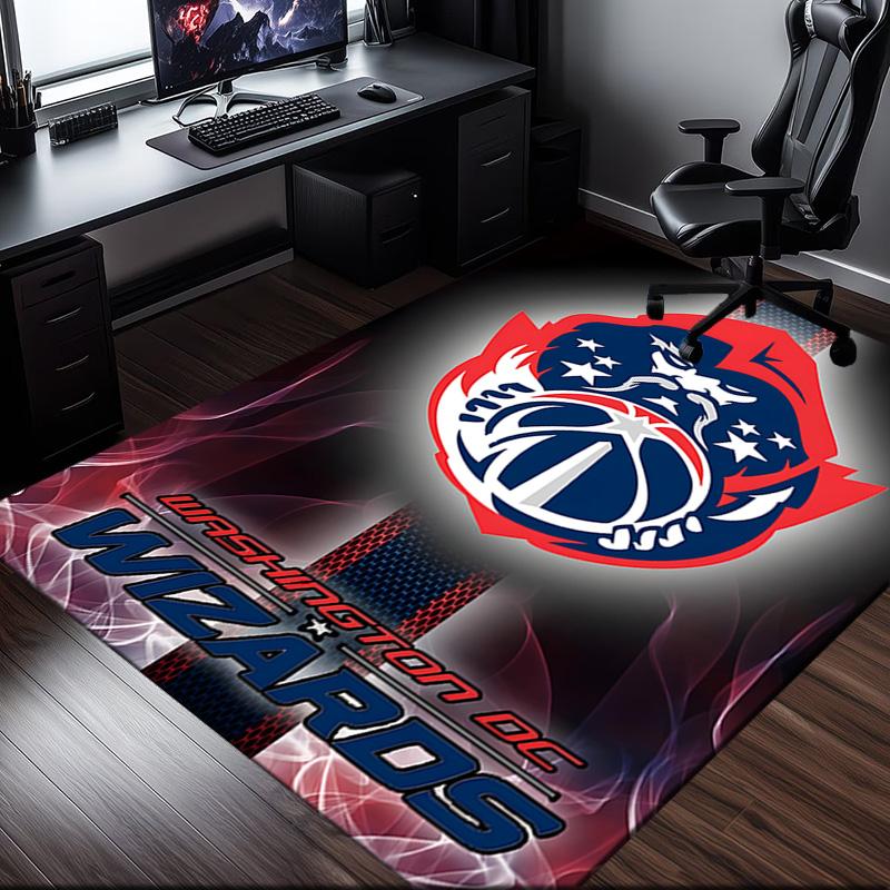 Washington basketball Stars Rug Office Carpet Non-Slip Mat, Chair Rug Floor Covering for Gaming, Bedroom, Living Room , Home Decor Christmas Gift