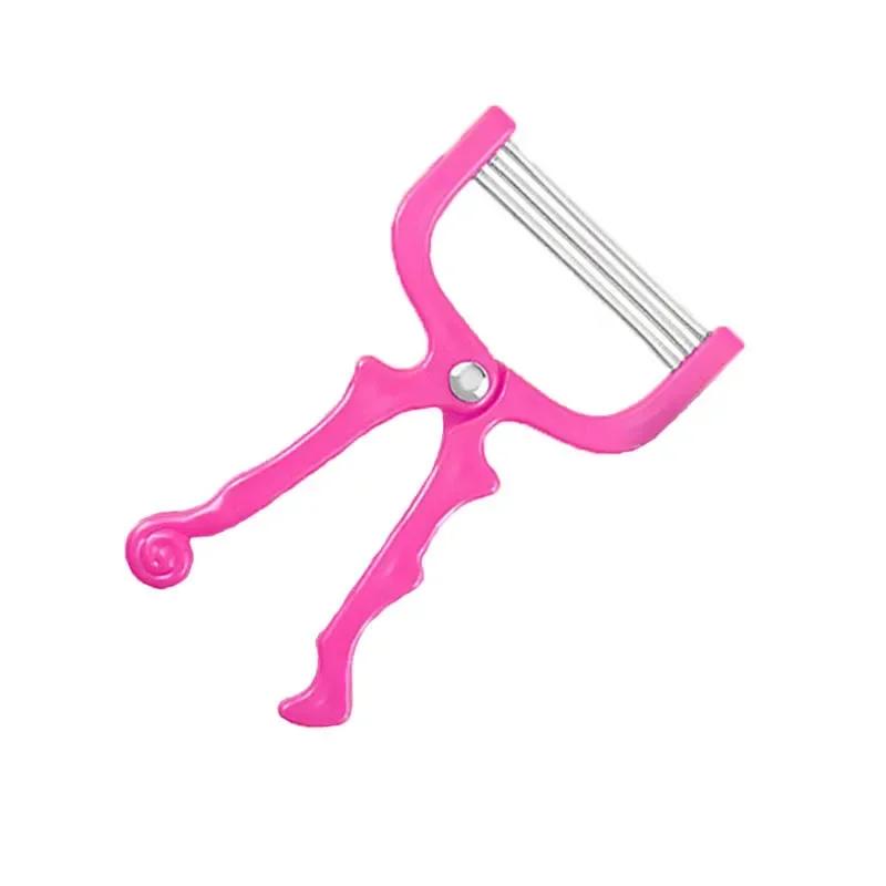 Håndholdt epilator for ansiktshår Sikker fjærrulle Kvinner Fjerning av ansiktshår Epilator Ansiktspleie Massasjeapparat Skjønnhetsverktøy