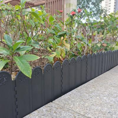 10 Pcs Garden Landscape Edging Panels No Digging Fence Border Connectable Fence Panels for Dividing Yard Flower Beds