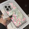 Pink Cherry Floral Design Phone Caae For iPhone 17 16 15 14 13 12 11 Pro Max XS X XR 7 8 Plus 16E 17 Air Shockproof Bumper Cover