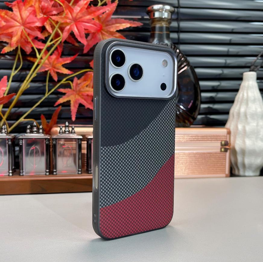 

High-End Colorful Flag Staircase-Style Case for iPhone 17 Air/16 Pro Max/15/14 16 Pro Max красный