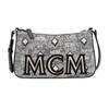 Nappa Jacquard Logo Pattern Leather Mini Shoulder Bag Women Shoulder Bag Gray MWSBATQ01EG001