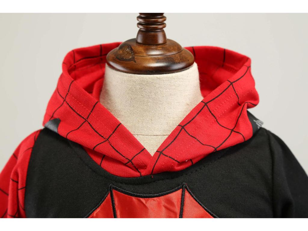 2023 Spring & Autumn Korean Style Boys' Spider-Man Hoodie Sweatshirt Set