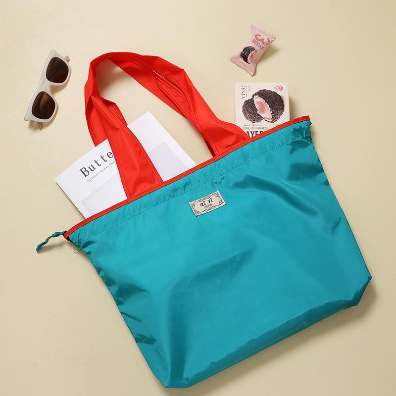 Environmentally Friendly Shopping Bag, Foldable One Shoulder Carrying Bag, Portable Supermarket Grocery Bag