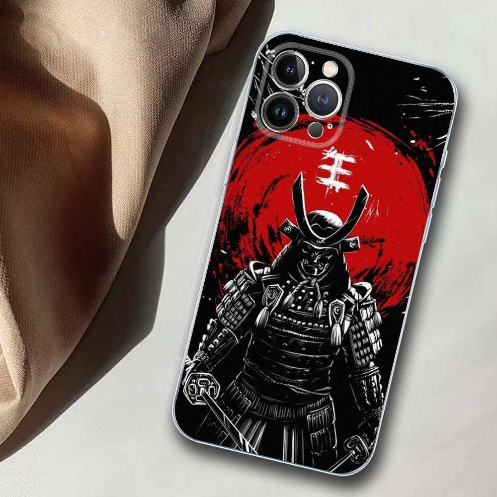 Japanese Warrior Samurai Phone Case For iPhone 14 11 12 13 Mini Pro XS Max Cover 6 7 8 Plus X XR SE 2020 Funda Shell