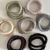 Korean Satin Pleated Elastic Hair Tie for Women, Non-Damaging, Fashionable and Versatile Accessory