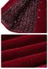 Winter Velvet-Lined Cotton Jacket with Fur Collar for Middle-Aged and Elderly Women – Embroidered Pockets