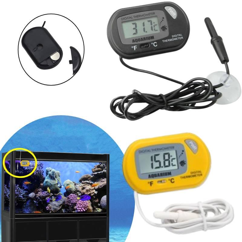 Digital Aquarium Thermometer For Fish Tanks St-3 With Suction Cup And Probe Accurate Temperature Measurement