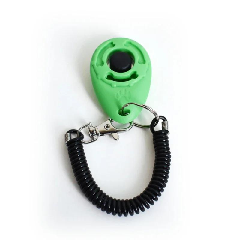 Popular New Multifunctional Pet Training Clickers Spring Keychains and Dog Training Supplies