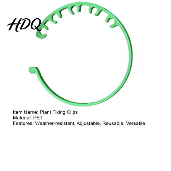 Snap-on Plant Clips Adjustable Fixing Buckles Reusable Clips Plastic Vine Stem Support for Securing Tomatoes Cucumbers Climbing Plants