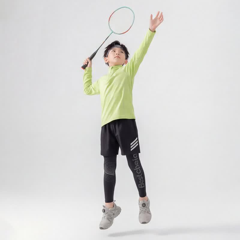 Yoyo One Boys' Quick-Dry Pullover Long Sleeve Sports Set