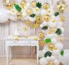 EXGOX 90 Pieces Balloon Set Gold Balloons for Birthday Celebration Party Decorations Wedding Graduation Opening Anniversary Coming of Age 10-inch