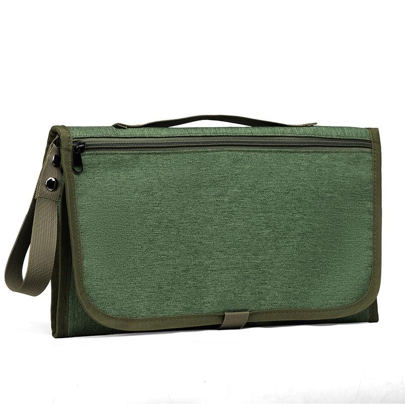 

Портативная водонепроницаемая сумка-пеленальный коврик для младенцев - Настраиваемая с логотипом, для использования во время беременности и с младенцем One Size зелёный